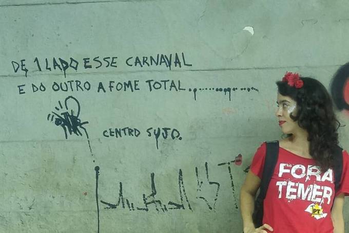 Maira Machado Frota Pinheiro, de 26 anos, militante petista e aluna de Direito, foi presa na madrugada deste sábado, 4, após pichar um muro