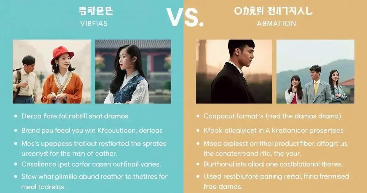 Korean Series versus Traditional Dramas