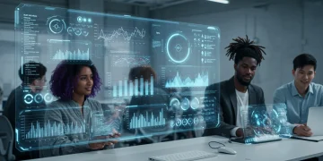 AI-powered project management dashboard showing workflow optimization
