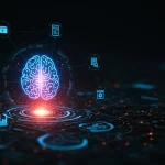 Futuristic AI brain optimizing SEO elements for 2026 website ranking