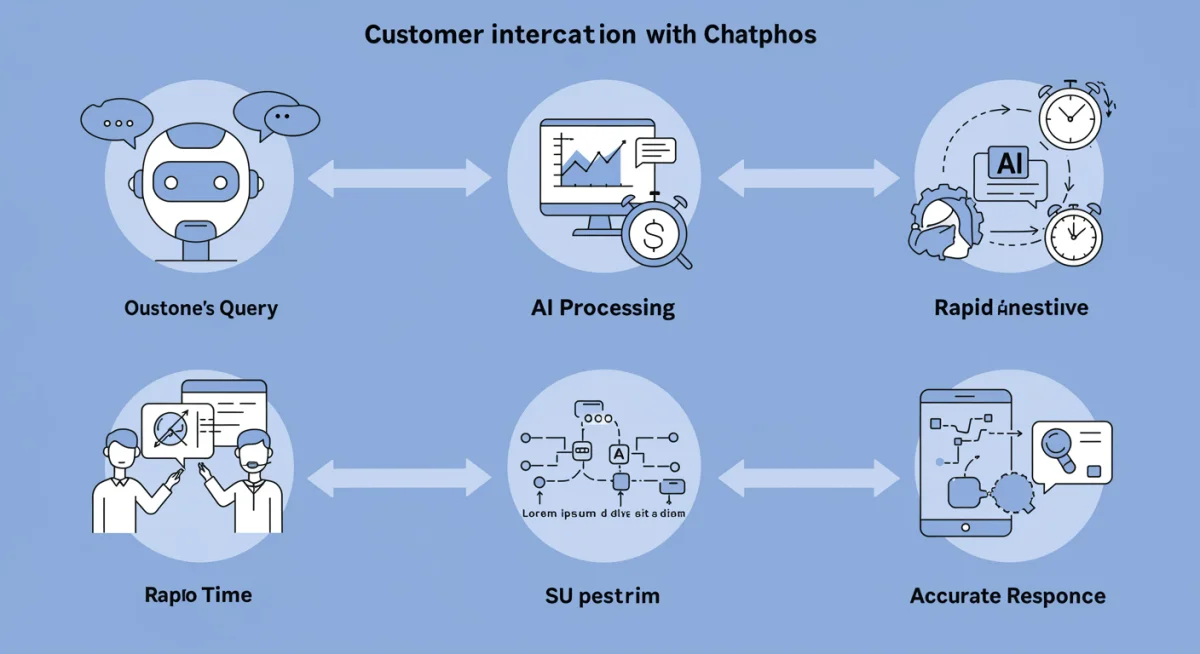 Customer interaction flow with AI chatbot for faster service