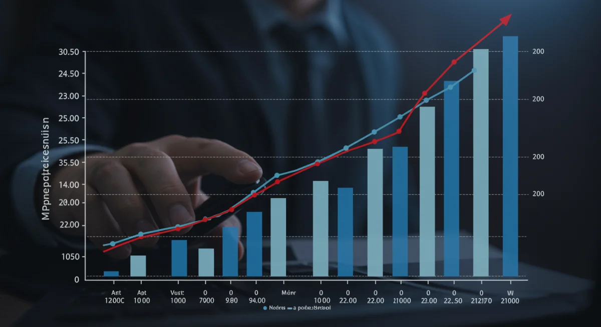 Graph showing project efficiency increase with AI tools
