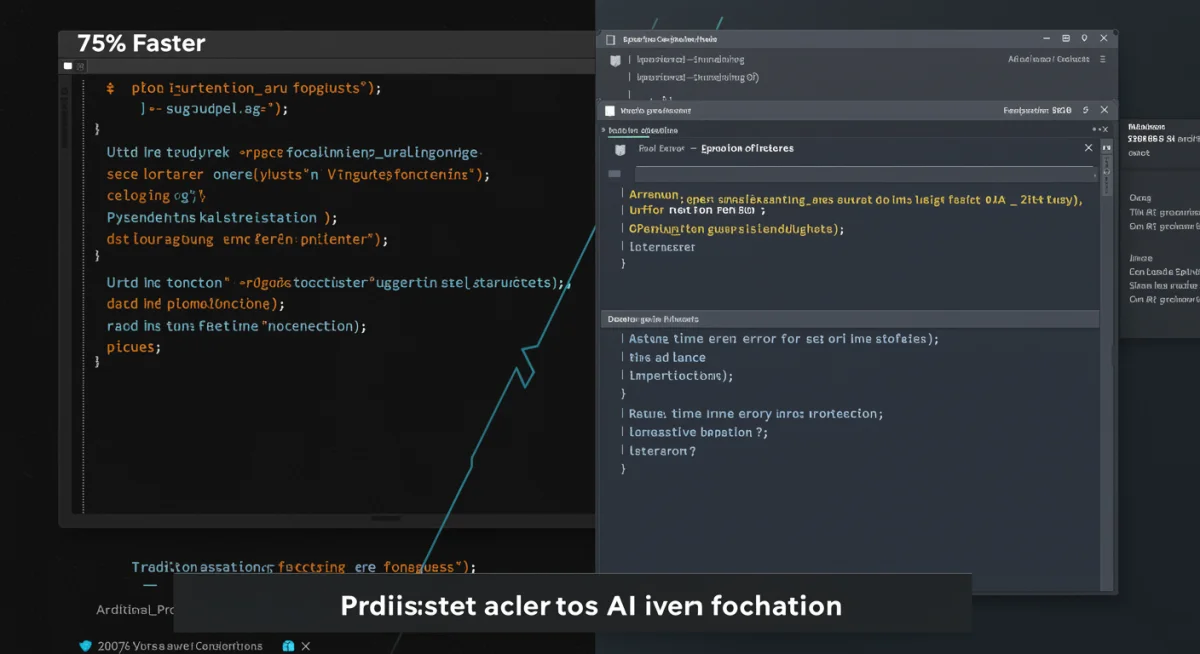 Comparison of traditional vs. AI-assisted coding environments